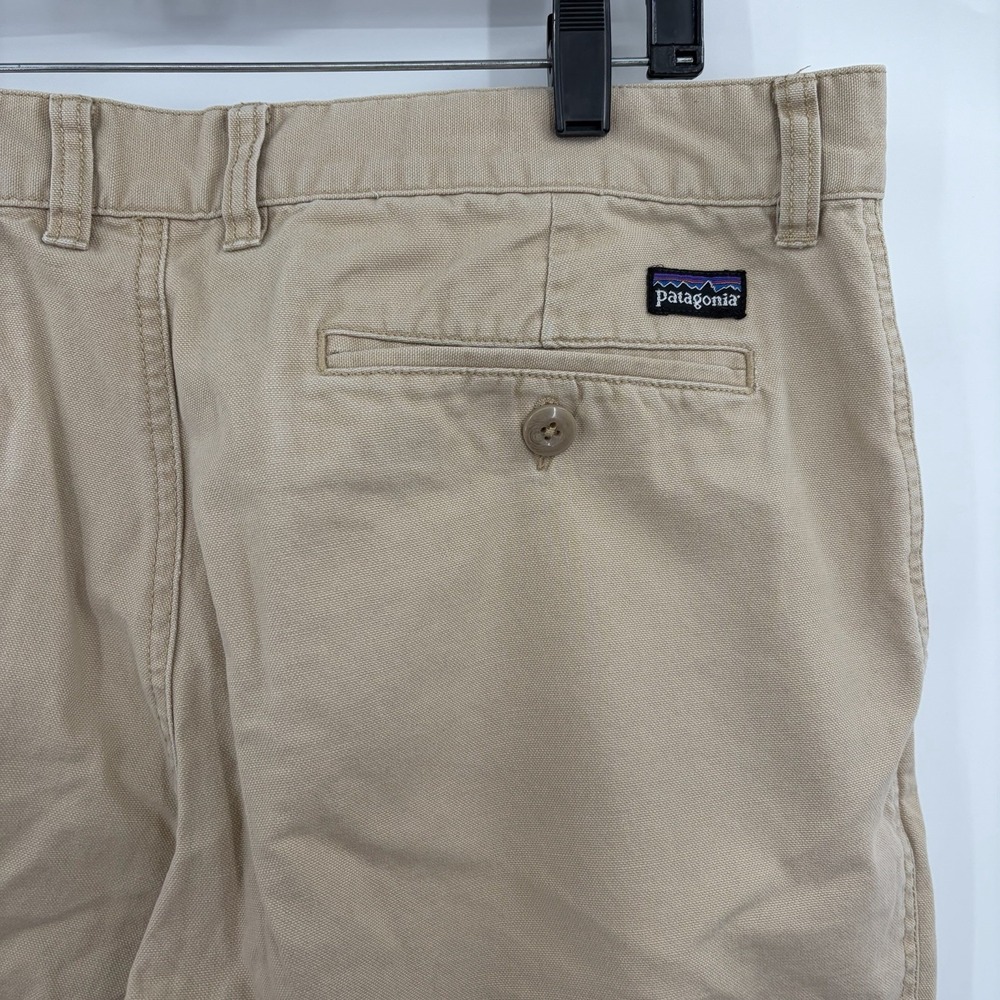 Patagonia Pants Mens 36x31 Beige Chino‎ Organic Cotton Canvas Straight Leg Baggy - Picture 4 of 11